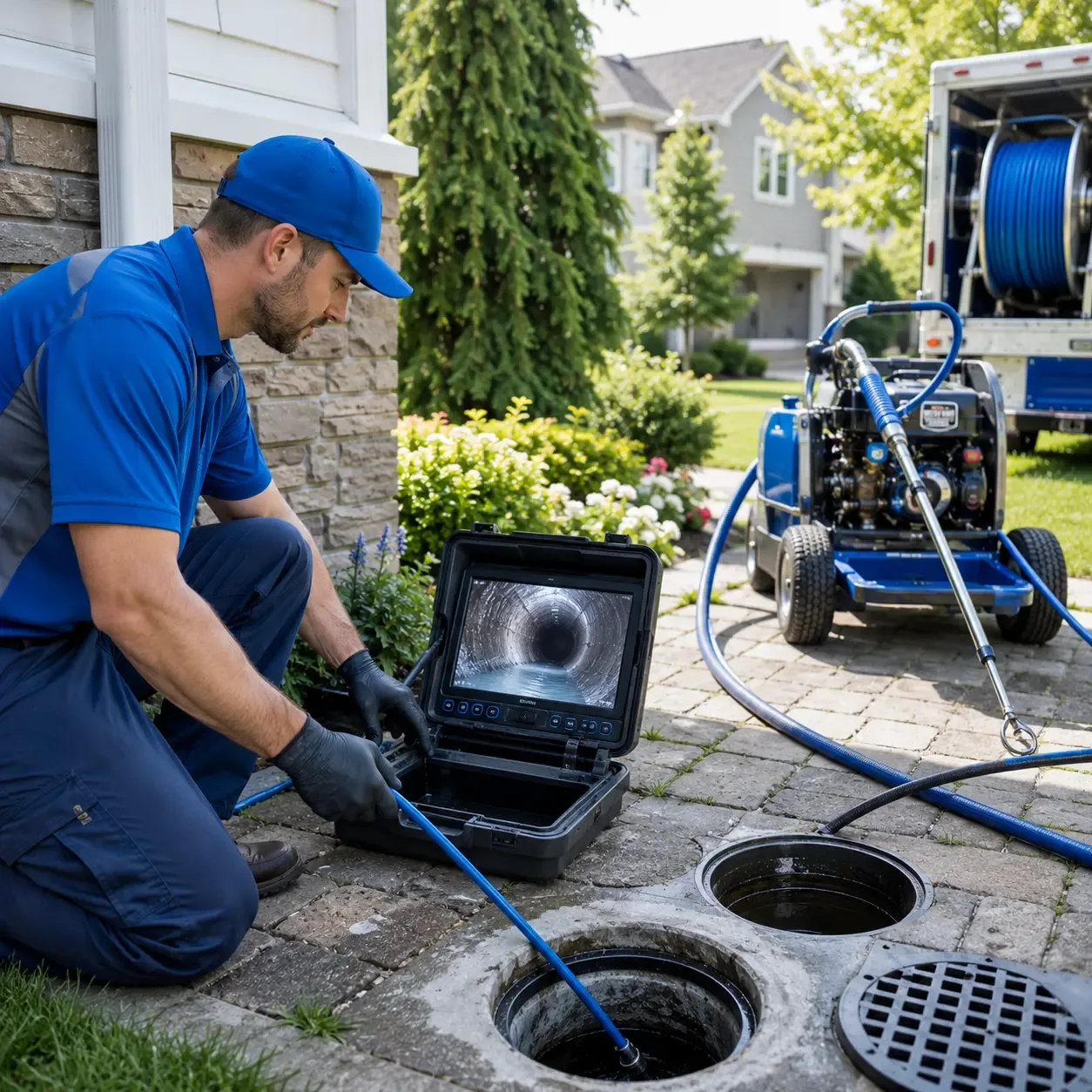Outdoor drain cleaning professionals serving Westfield Center, OH